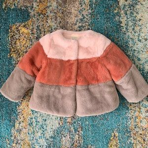 First Impressions Faux Fur Coat